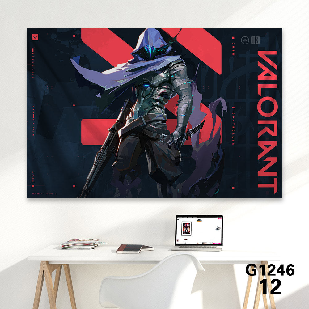 Customized Soft Hot Game Characters Tapestry Wall Arts Gamers Room Decor