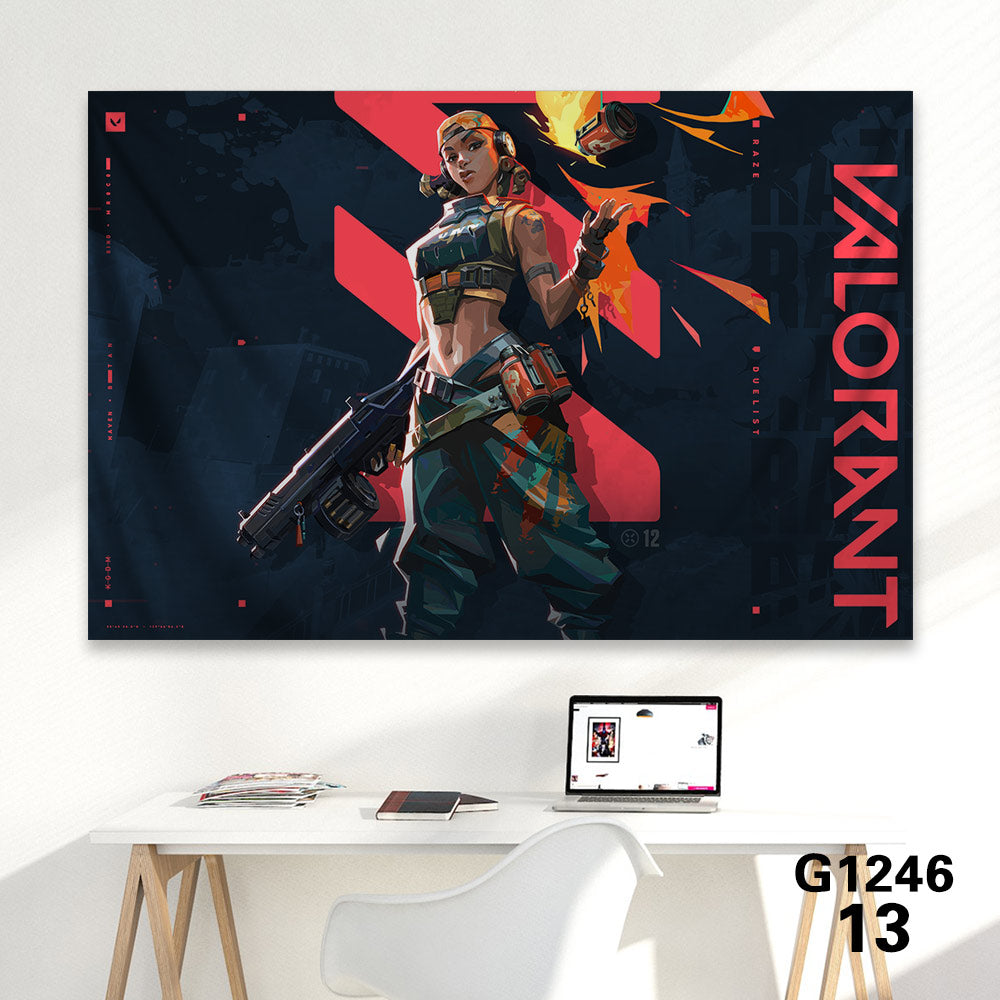 Customized Soft Hot Game Characters Tapestry Wall Arts Gamers Room Decor