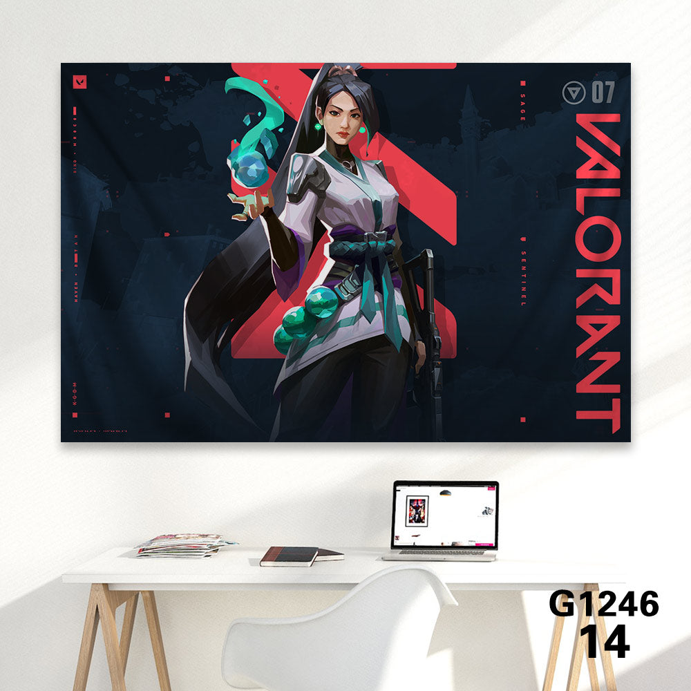 Customized Soft Hot Game Characters Tapestry Wall Arts Gamers Room Decor