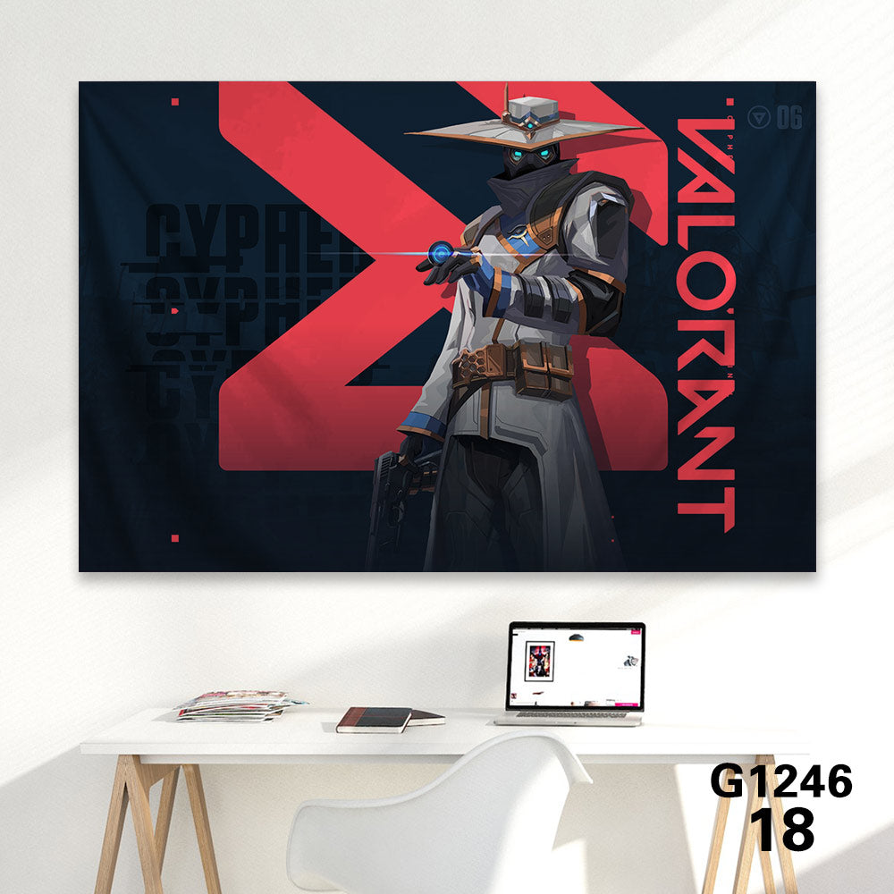 Customized Soft Hot Game Characters Tapestry Wall Arts Gamers Room Decor