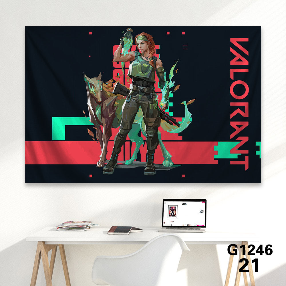 Customized Soft Hot Game Characters Tapestry Wall Arts Gamers Room Decor