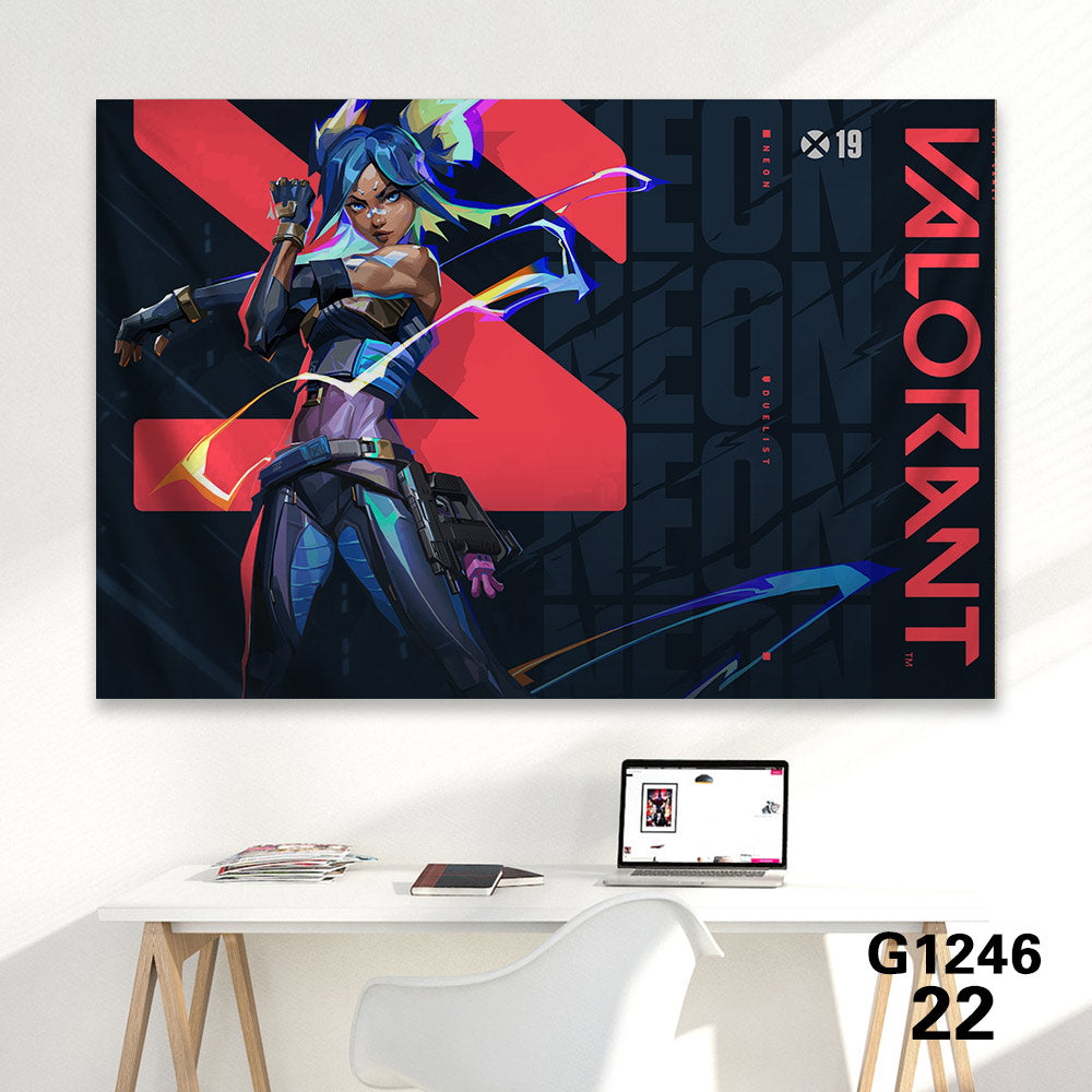 Customized Soft Hot Game Characters Tapestry Wall Arts Gamers Room Decor