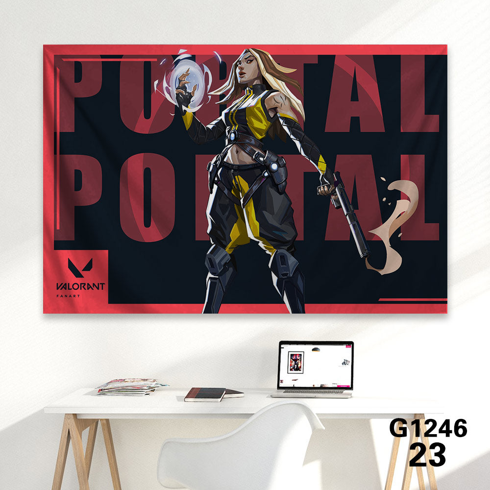 Customized Soft Hot Game Characters Tapestry Wall Arts Gamers Room Decor