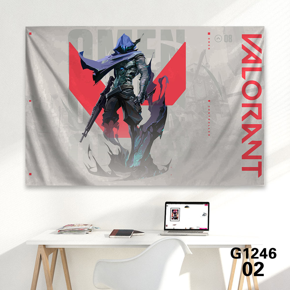 Customized Soft Hot Game Characters Tapestry Wall Arts Gamers Room Decor