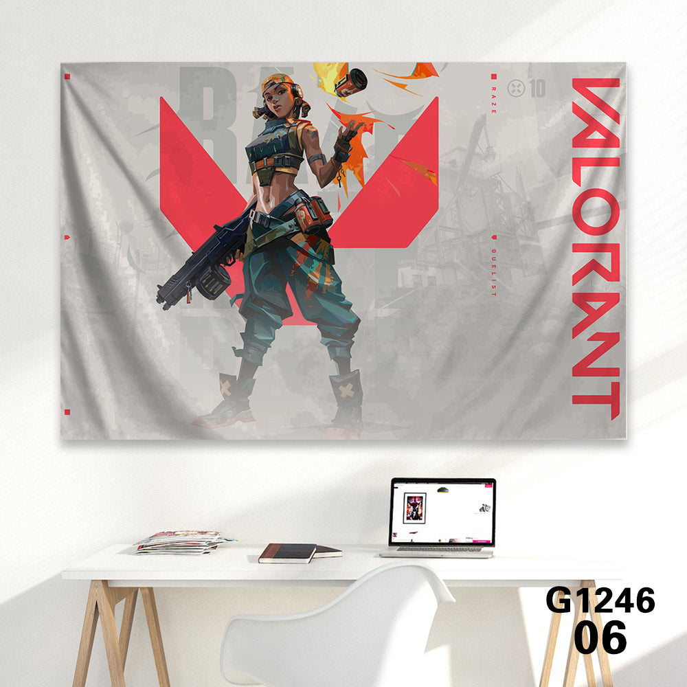 Customized Soft Hot Game Characters Tapestry Wall Arts Gamers Room Decor