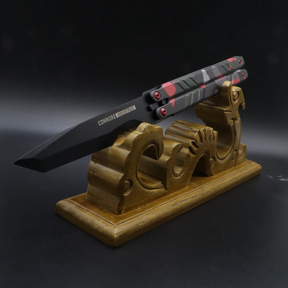 Wooden Dragon Totem Full-Size ACG Weapon Display Holder