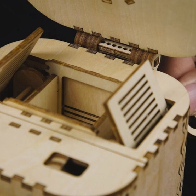 3D Password Wooden Treature Box Model Kit