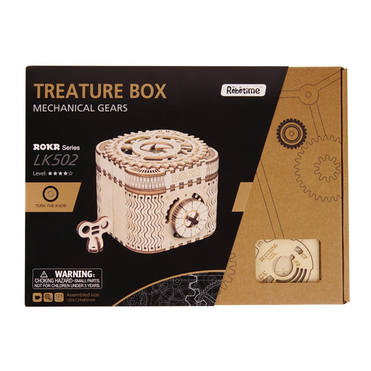 3D Password Wooden Treature Box Model Kit