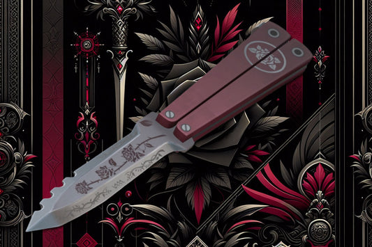 Introducing the Life-Size Black Rose Balisong Replica: A Tribute to TF2 Fans