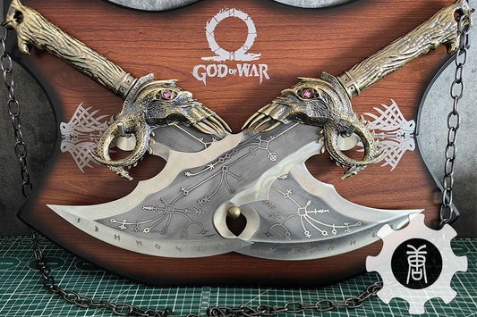 Discover the Blades of Chaos: Life-Size Metal Replica