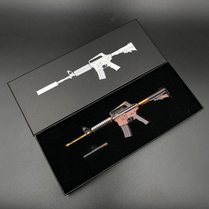 Atomic Alloy M4A1-S Metal Gun Miniature For Collection