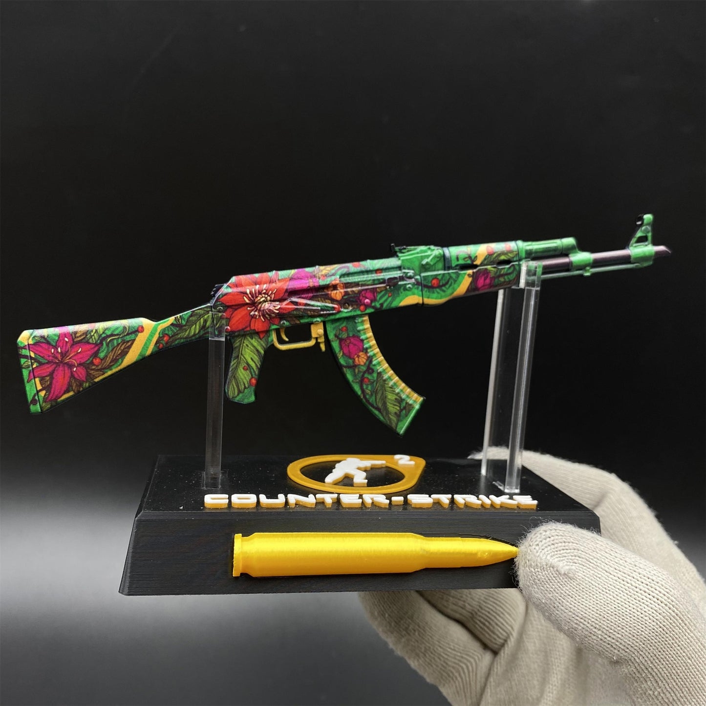 AK47 Wild Lotus Metal Miniature Gun