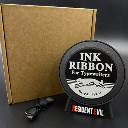 RE Ink Ribbon Speaker 3D Printed Horror Game Themed Desktop Decor Gift