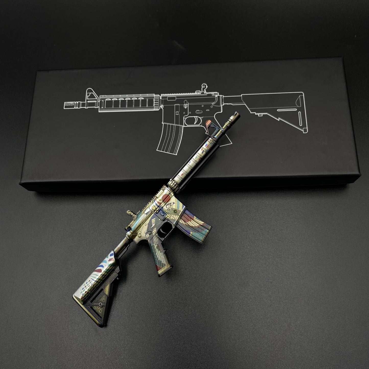 Metal Tiny CS Eye of Horus Gun Miniature For Collection