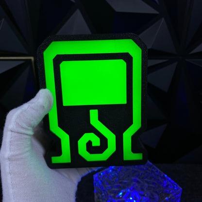 Monster Mega Potion Gamer Potion Symbol LED Night Light, 3D Printed Game Room Decor Gift