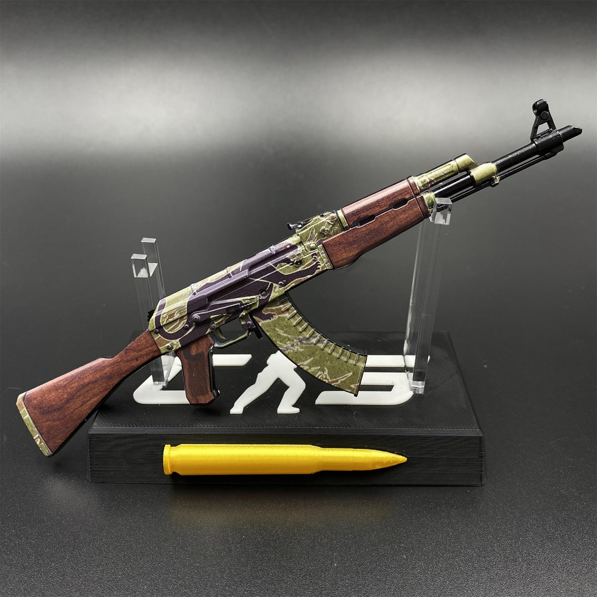 Mini AK-47 Jaguar Metal Model CS2 Game Collectible