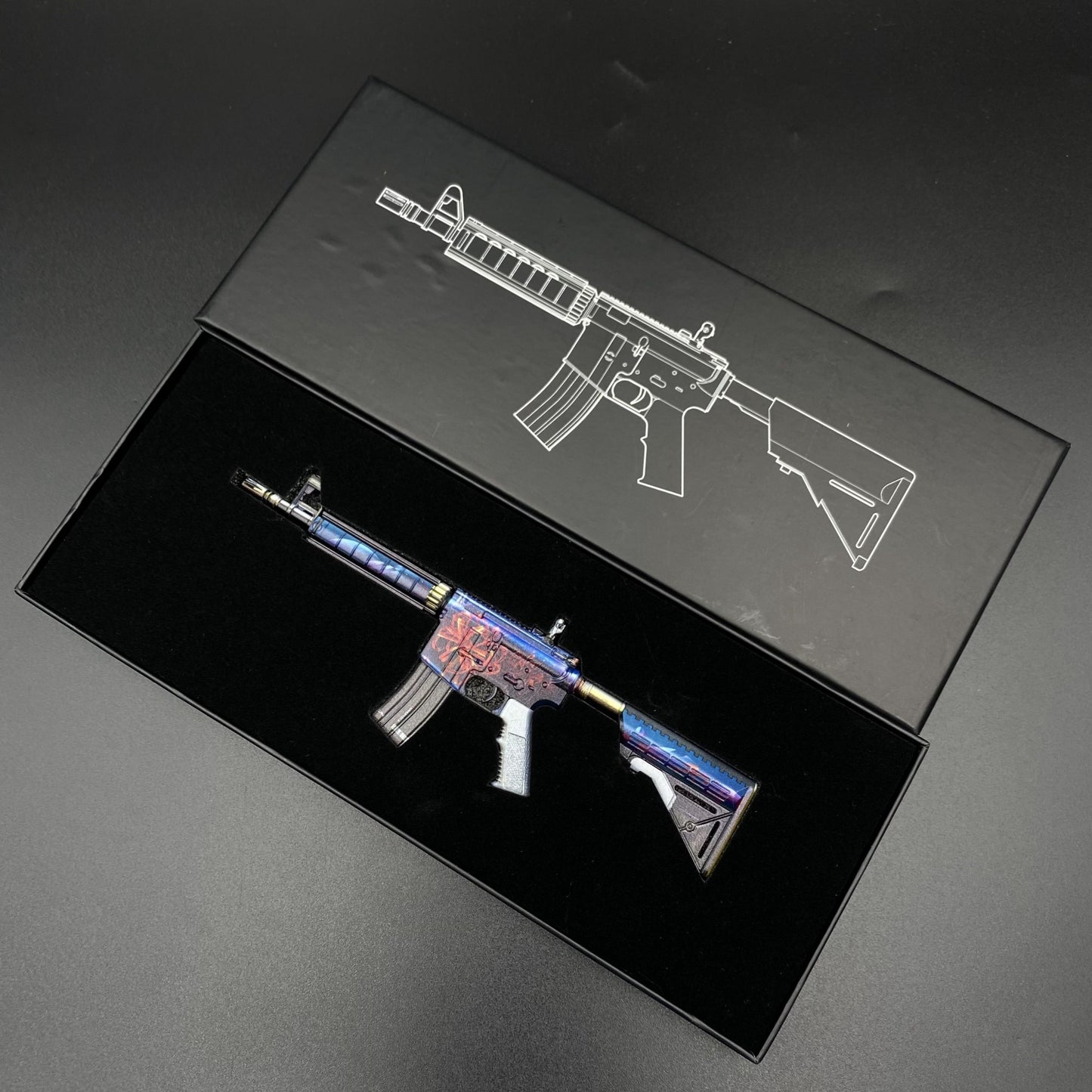 M4A4 Spider Lily Mini Metal Replica For Collection