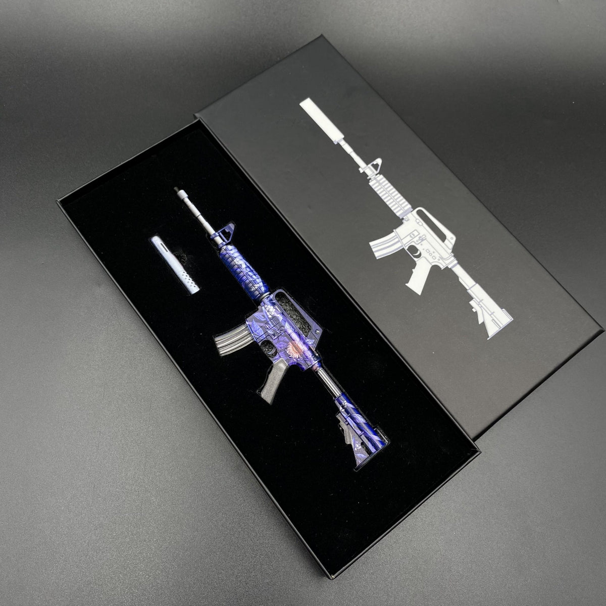 CS M4A1‑S Black Lotus Metal Tiny Gun Replica for Collectible