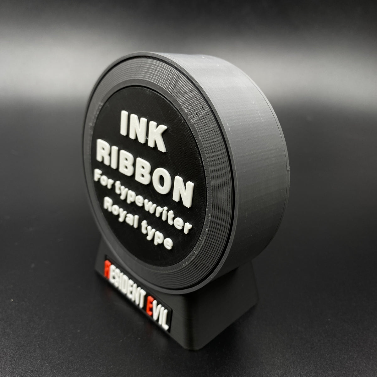 RE Horror Game Ink Ribbon 3D Printed Shape Speaker, Gaming Room Decor Fan Collectible