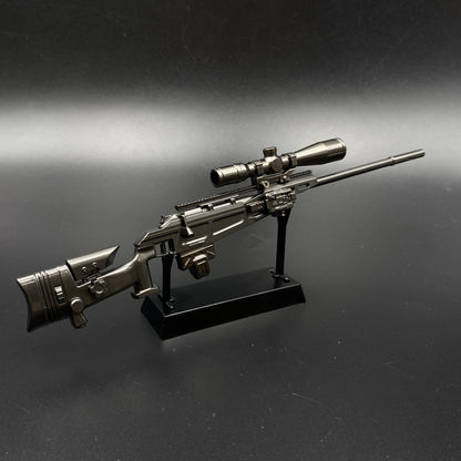 Delta Force Game R93 Sniper Rifle Mini Alloy Replica, Non-Firing Static Replica Game Collectible