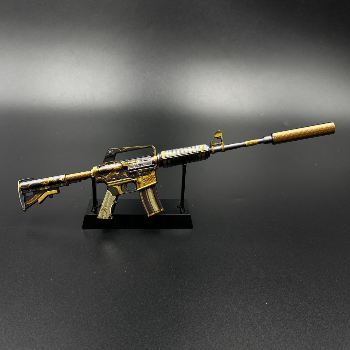 CS2 M4A1-S Golden Coil Mini Metal Replica Gun for Collectible