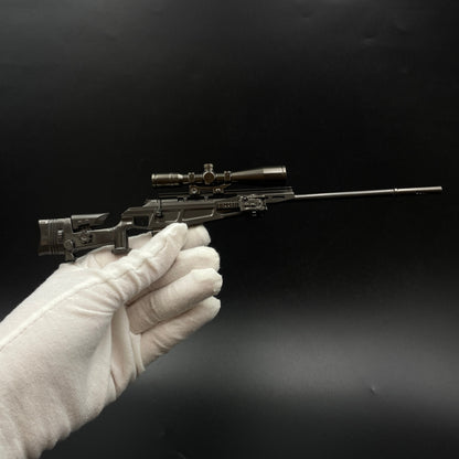 Delta Force Game R93 Sniper Rifle Mini Alloy Replica, Non-Firing Static Replica Game Collectible