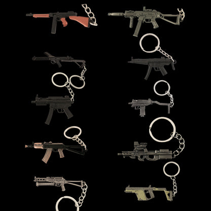 10 in 1 World Famous Submachine Gun SMG Keychain