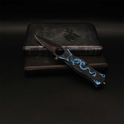 Dragon Totem Skeleton Folding Knife