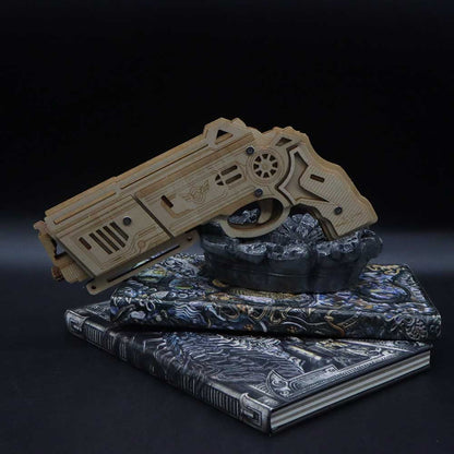 3D Wooden Rubber Band Gun Model Kit