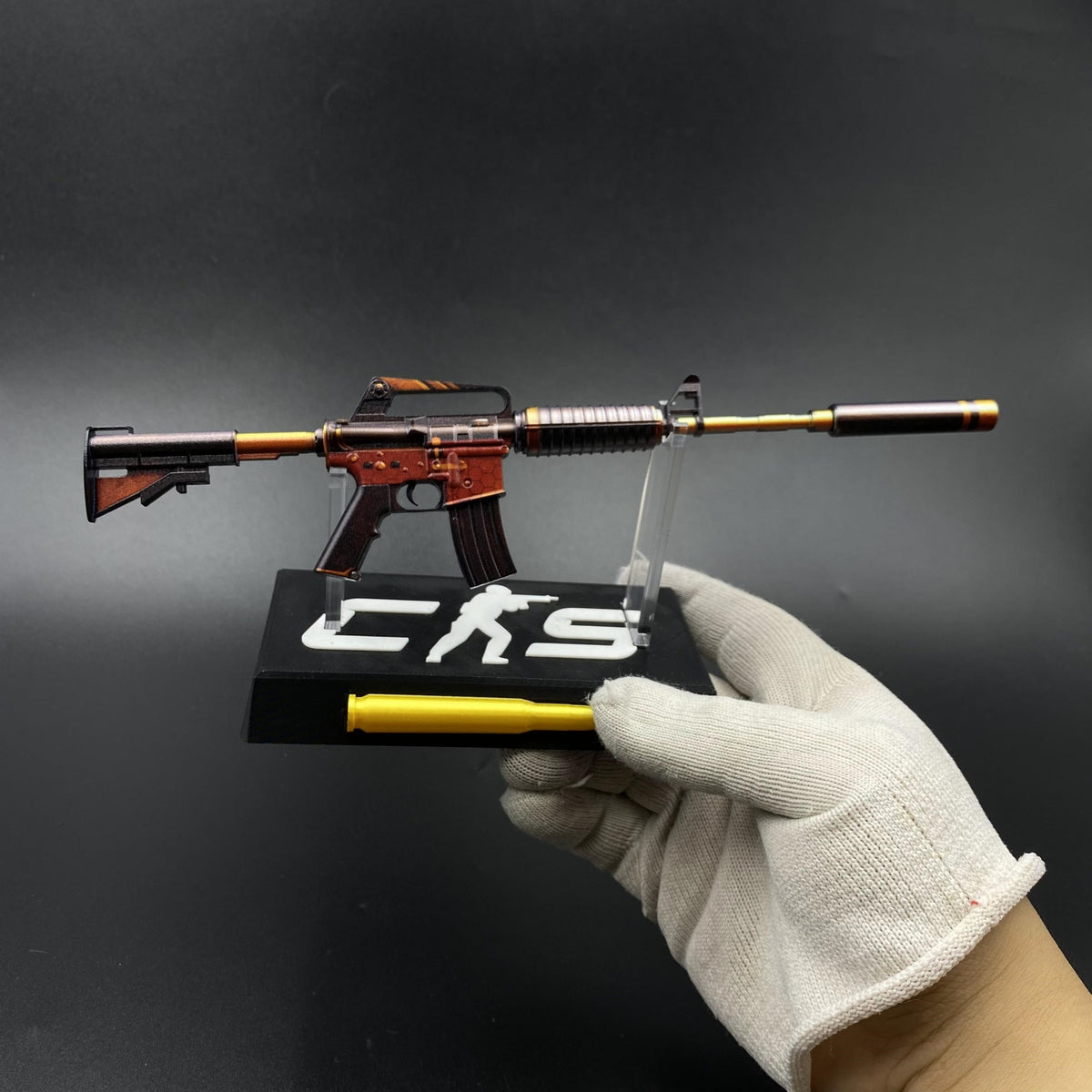 Atomic Alloy M4A1-S Metal Gun Miniature For Collection