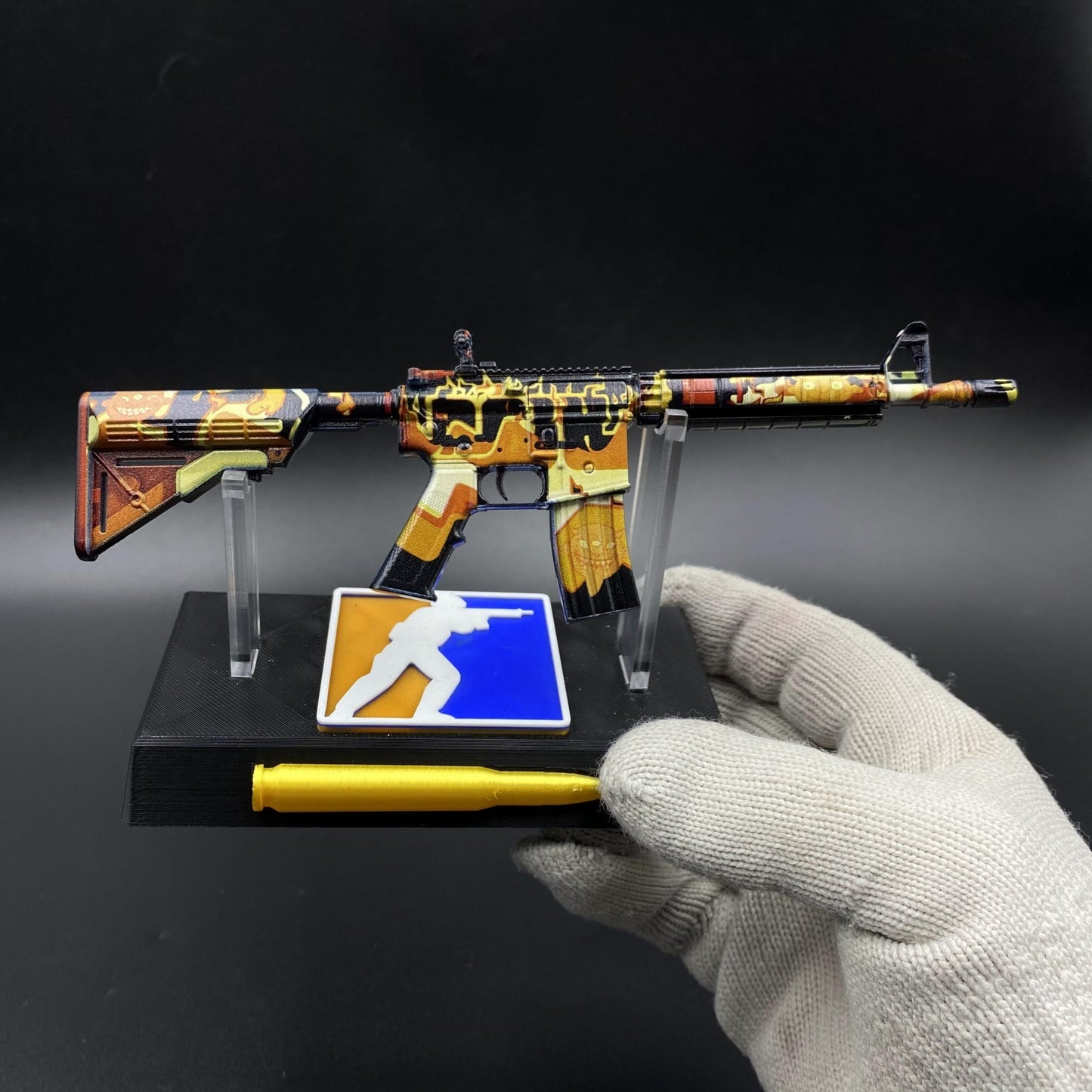 CS M4A4 Hellish Mini Metal Replica For Collection