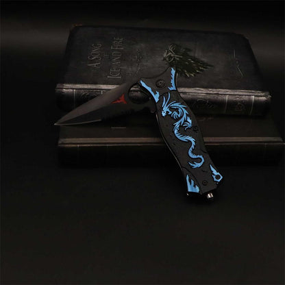 Dragon Totem Skeleton Folding Knife