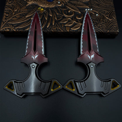 Rogue Dagger Knife, 1:1 Scale Replica of Skin Replica Cosplay Prop Set Unsharpened Game Prop Collectible