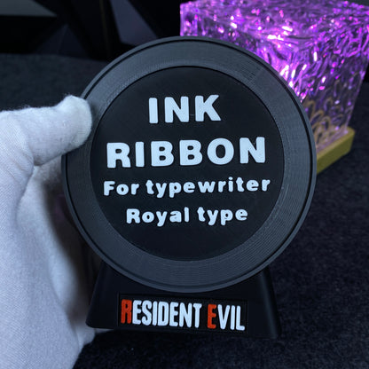RE Horror Game Ink Ribbon 3D Printed Shape Speaker, Gaming Room Decor Fan Collectible