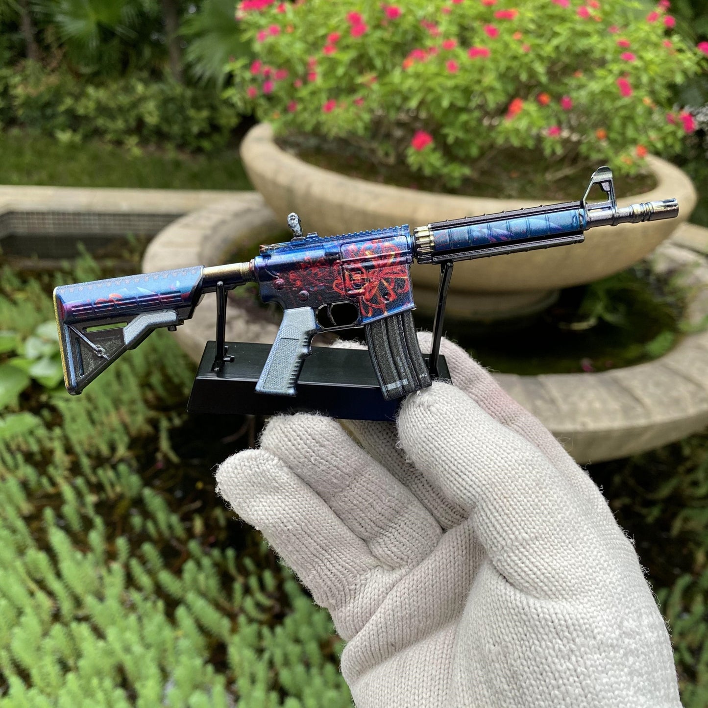 M4A4 Spider Lily Mini Metal Replica For Collection