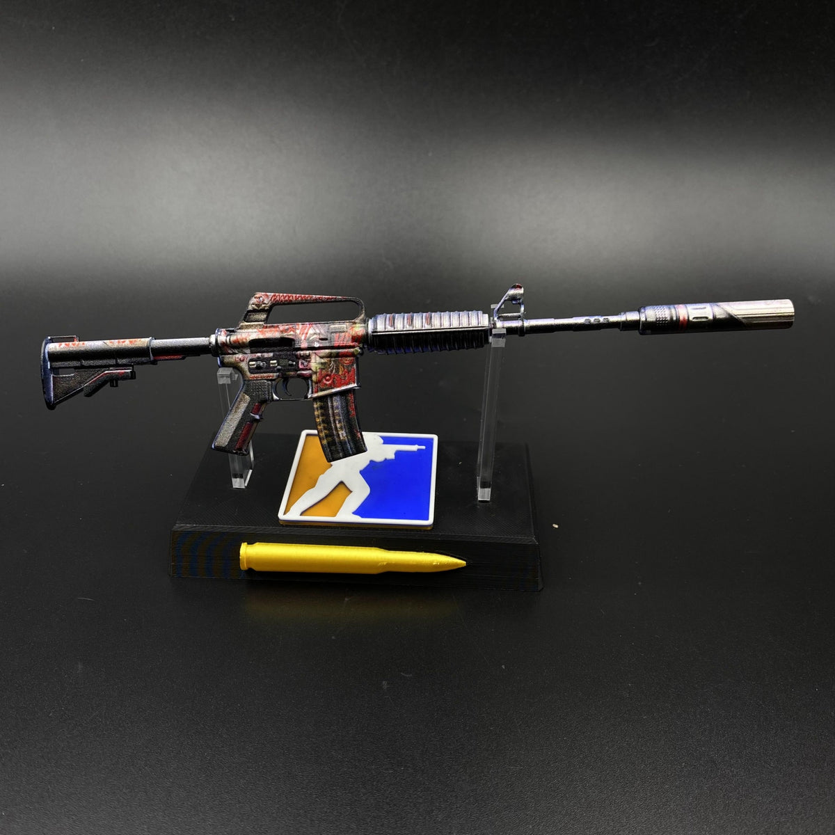 M4A1-S Night Terror Mini Metal Replica Gun for Collectible