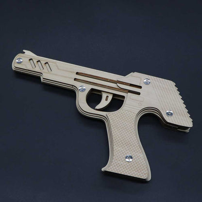 DIY 3D Semi-auto Rubber Band Pistol Model Kit