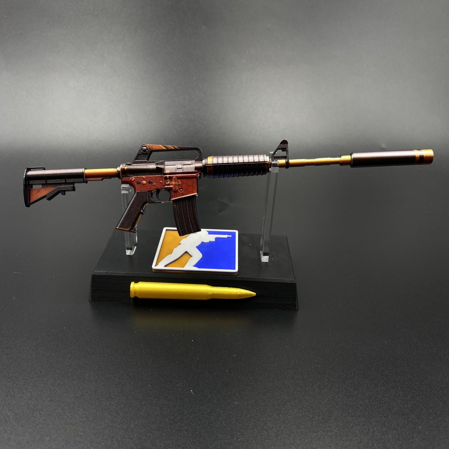 Atomic Alloy M4A1-S Metal Gun Miniature For Collection