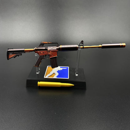 Atomic Alloy M4A1-S Metal Gun Miniature For Collection