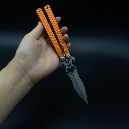 IRL CNC Balisong Trainer Butterfly Knife Trainer Unsharpened Practice Balisong Collectible