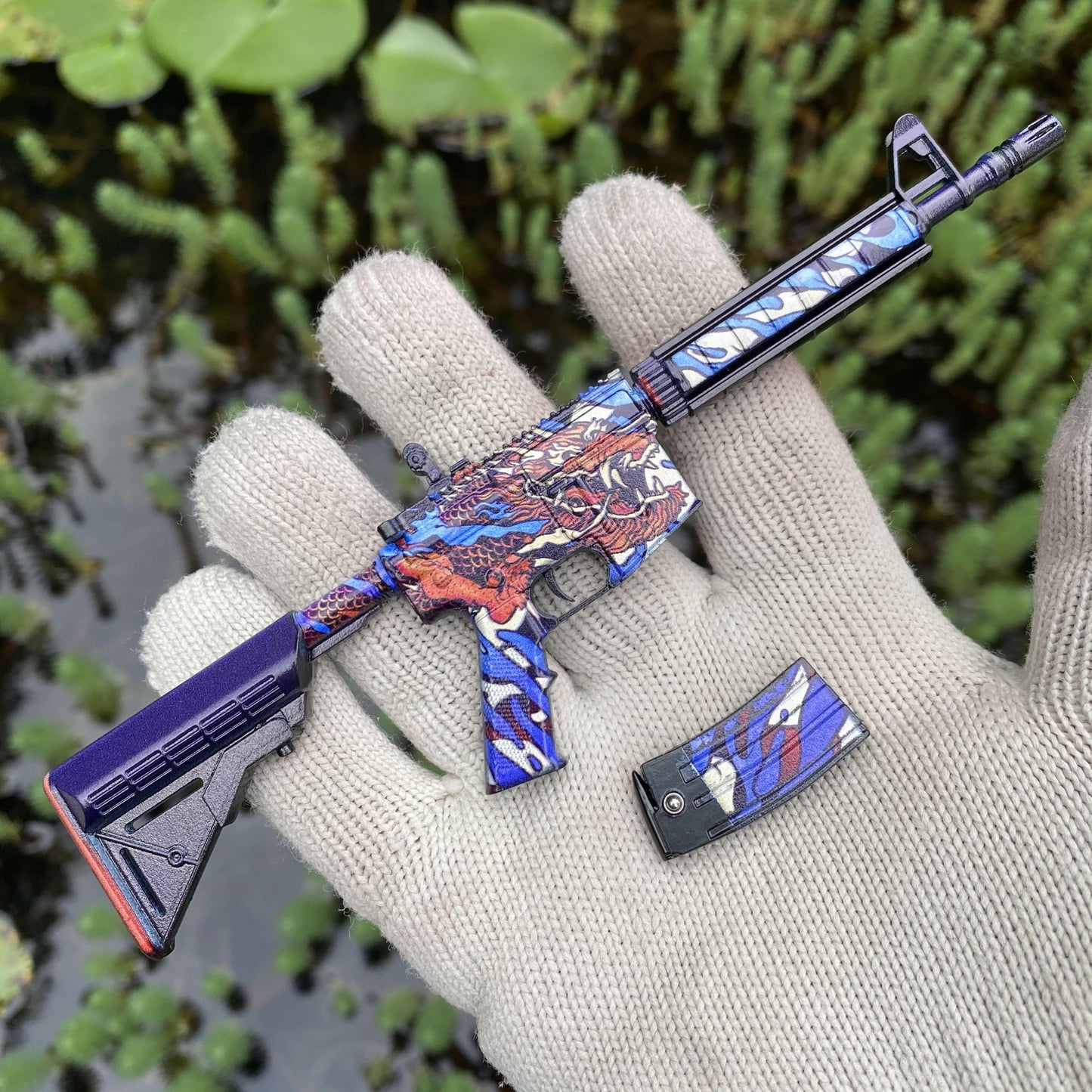 M4A4 Dragon King Mini Metal Replica For Collection