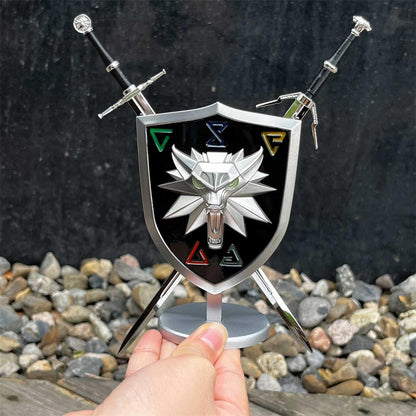 Geralt Wolf School Shield & Swords USA Only