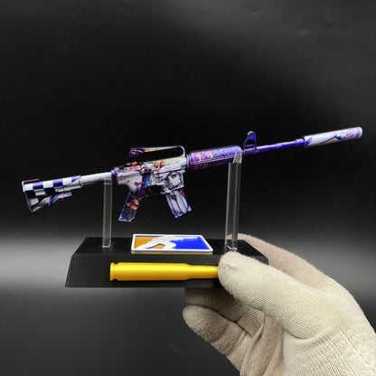 CS M4A1‑S Vaporwave Metal Tiny Gun Replica for Collectible