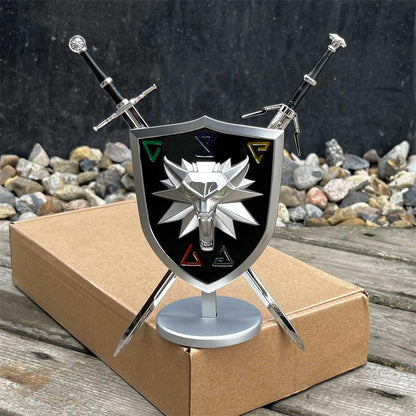 Geralt Wolf School Shield & Swords