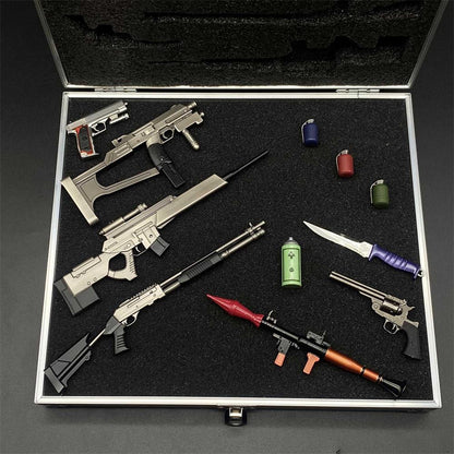 Re4 Weapon Case Leon S Kennedy Metal Mini Weapon Suitcase 11 in 1