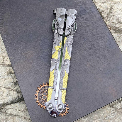Metal Predator & Alien Balisong Bottle Opener