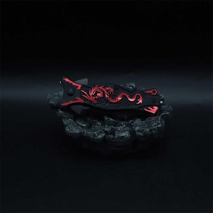 Dragon Totem Skeleton Folding Knife