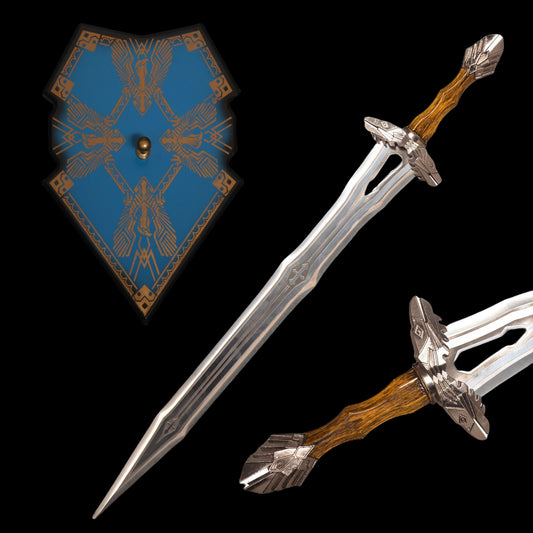 Regal Dwarven Short Sword Metal Replica Cosplay Prop 37"