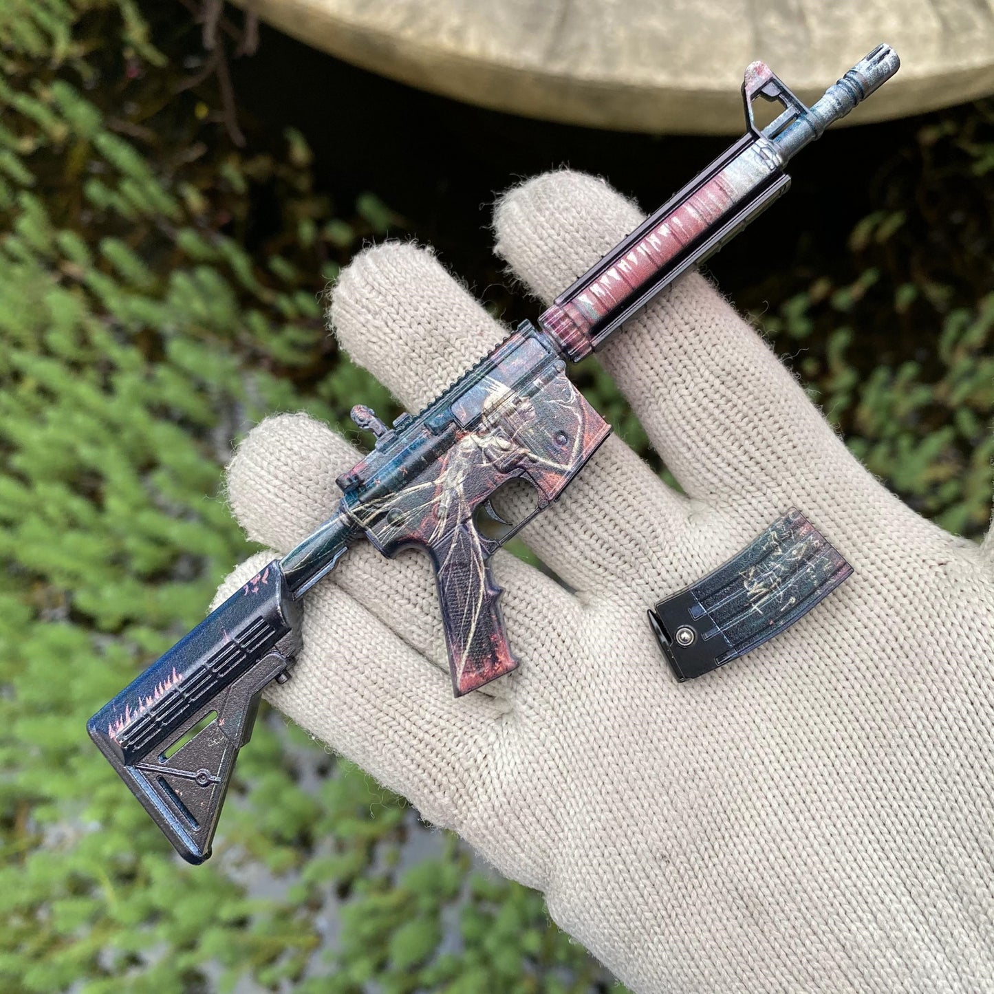 Metal Tiny CS M4A4 Tooth Fairy Gun Miniature For Collection