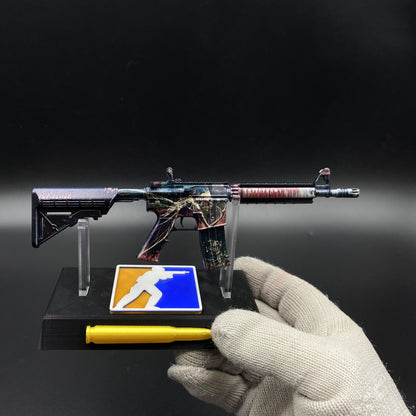 Metal Tiny CS M4A4 Tooth Fairy Gun Miniature For Collection